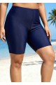 Navy Long Bike Swim Short Bottom