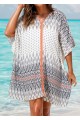 Fashion V-Neck Double Side Slits Cover Up