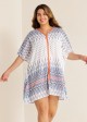 Fashion V-Neck Double Side Slits Cover Up