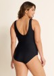 High Neck Wide Straps Women One Piece Swimsuit