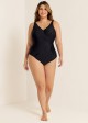 Black Side Tie Wrap 1 Piece Bathing Suits One Piece Swimsuit