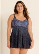Rainbow Sprinkles Adjustable Straps Swimdress Top